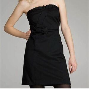 Juicy Couture Black Bow Strapless Dress- Size 10